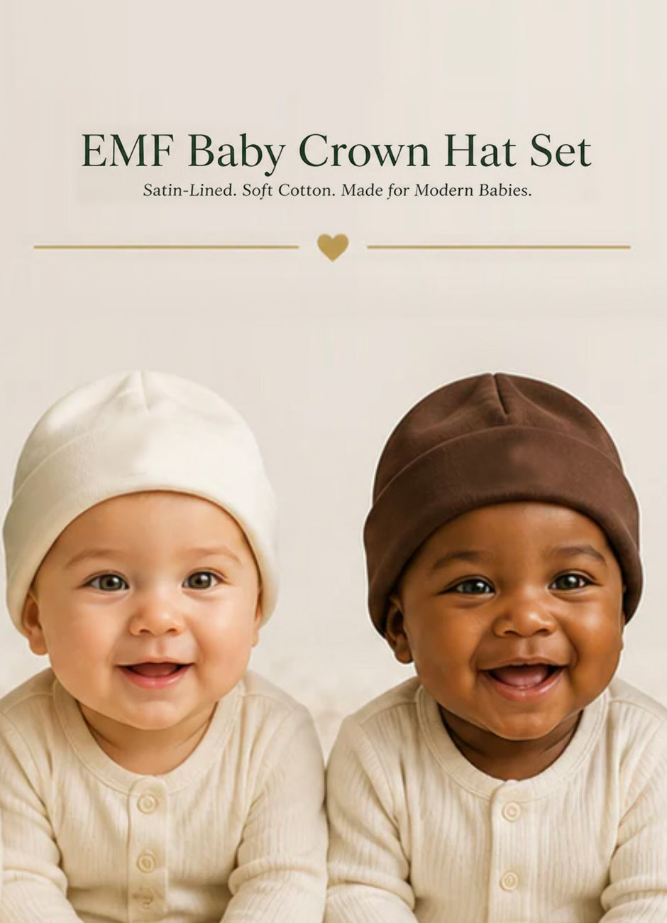 The Little Halo Crown Hat Set — 6-Piece Satin-Lined Baby Beanie Collection